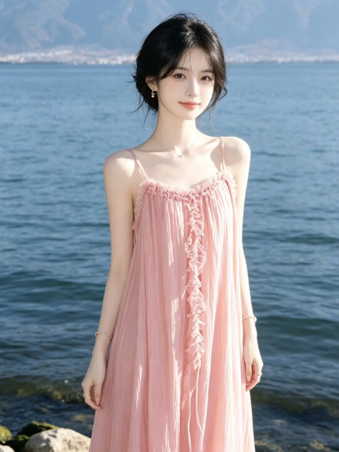 Vacation Style Fairy Tale Long Dress Travel Wear Shoulder Strap Cotton Blend Short Sleeve Women's Dress City Commute Casual
Vacation Style Fairy Tale Long Dress Travel Wear Shoulder Strap Cotton Blend Short Sleeve Women's Dress City Commute Casual