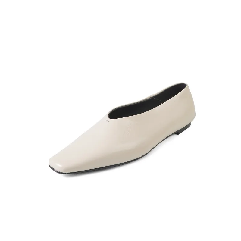 New Fashion Women Flats Single Shoes Slip On Basic Mules Woman Genuine Leather Square Toe Spring Summer Beige Black Red Flats
New Fashion Women Flats Single Shoes Slip On Basic Mules Woman Genuine Leather Square Toe Spring Summer Beige Black Red Flats