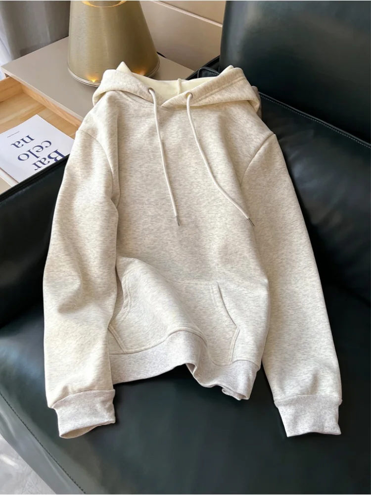 Fall 2025 Women's Hoodie Long Sleeve Casual All-Match Slim Fit Overhead Pure Color Sweatshirt Trendy Korean Style Commute Wind
Fall 2025 Women's Hoodie Long Sleeve Casual All-Match Slim Fit Overhead Pure Color Sweatshirt Trendy Korean Style Commute Wind