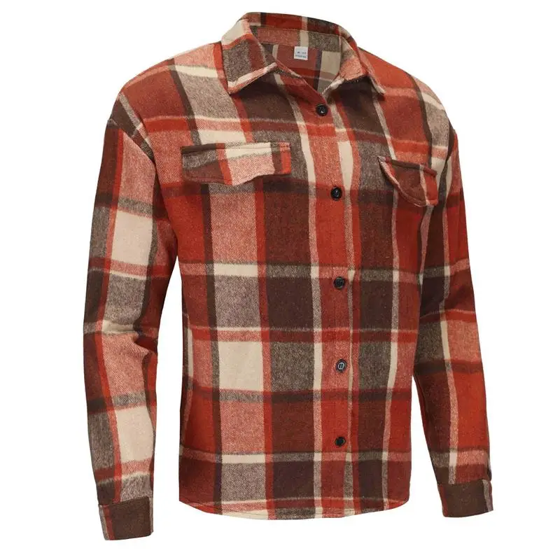 Retro Waed Long Sve irt Men's Ele Collar Plaid Casual Outerwear Fiber Blend Non-fading Non-sinking Classic Sle
Retro Waed Long Sve irt Men's Ele Collar Plaid Casual Outerwear Fiber Blend Non-fading Non-sinking Classic Sle
