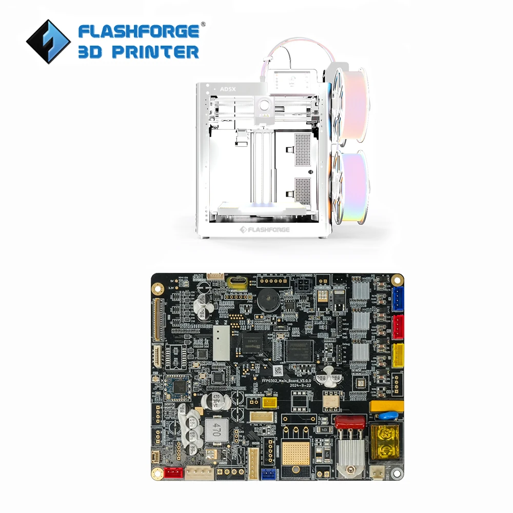 FLASHFORGE Mainboard for AD5X 3D Printer Replacement Part
FLASHFORGE Mainboard for AD5X 3D Printer Replacement Part
