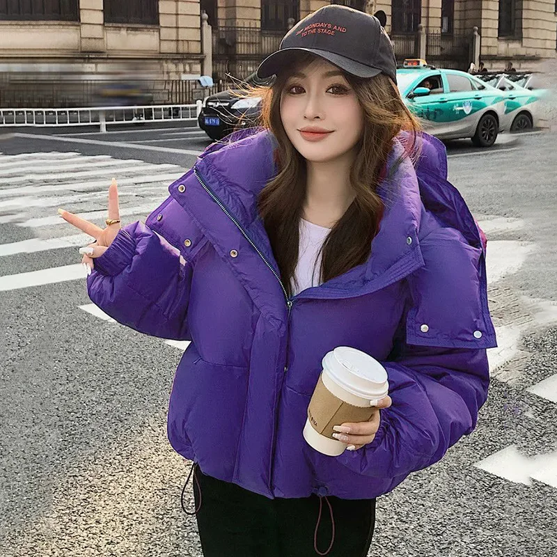 Short Cotton-Padded Coat Women's Overcoat 2025 Winter New Chic Thicke Warm Parka Hooded Bread Clothing Korean Loose Cotton Coat
Short Cotton-Padded Coat Women's Overcoat 2025 Winter New Chic Thicke Warm Parka Hooded Bread Clothing Korean Loose Cotton Coat