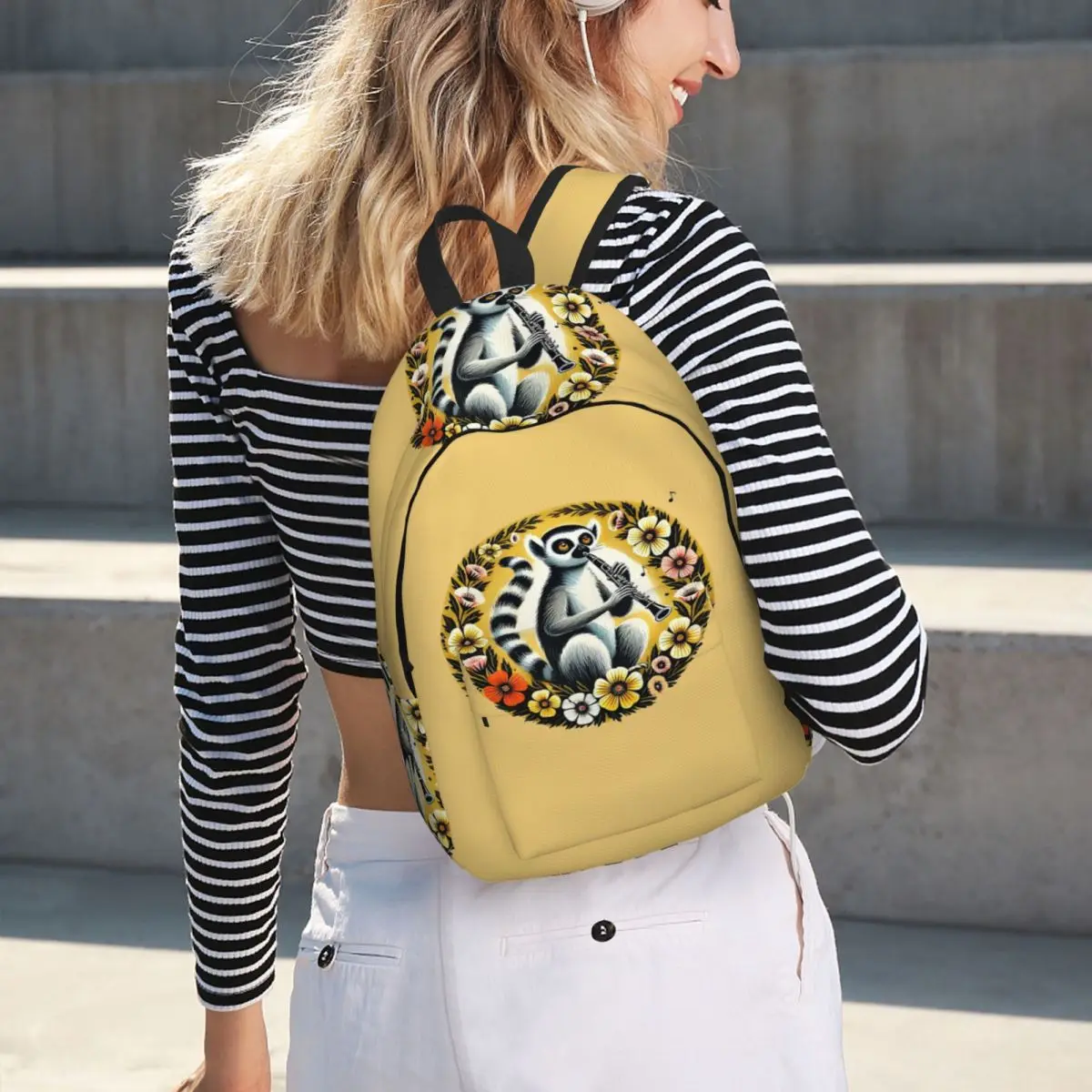 Clarinet Lemur Backpack Hot Sale Daypack Large Capacity Children BookBag School Bag Shoulder Bags for Men Women
Clarinet Lemur Backpack Hot Sale Daypack Large Capacity Children BookBag School Bag Shoulder Bags for Men Women