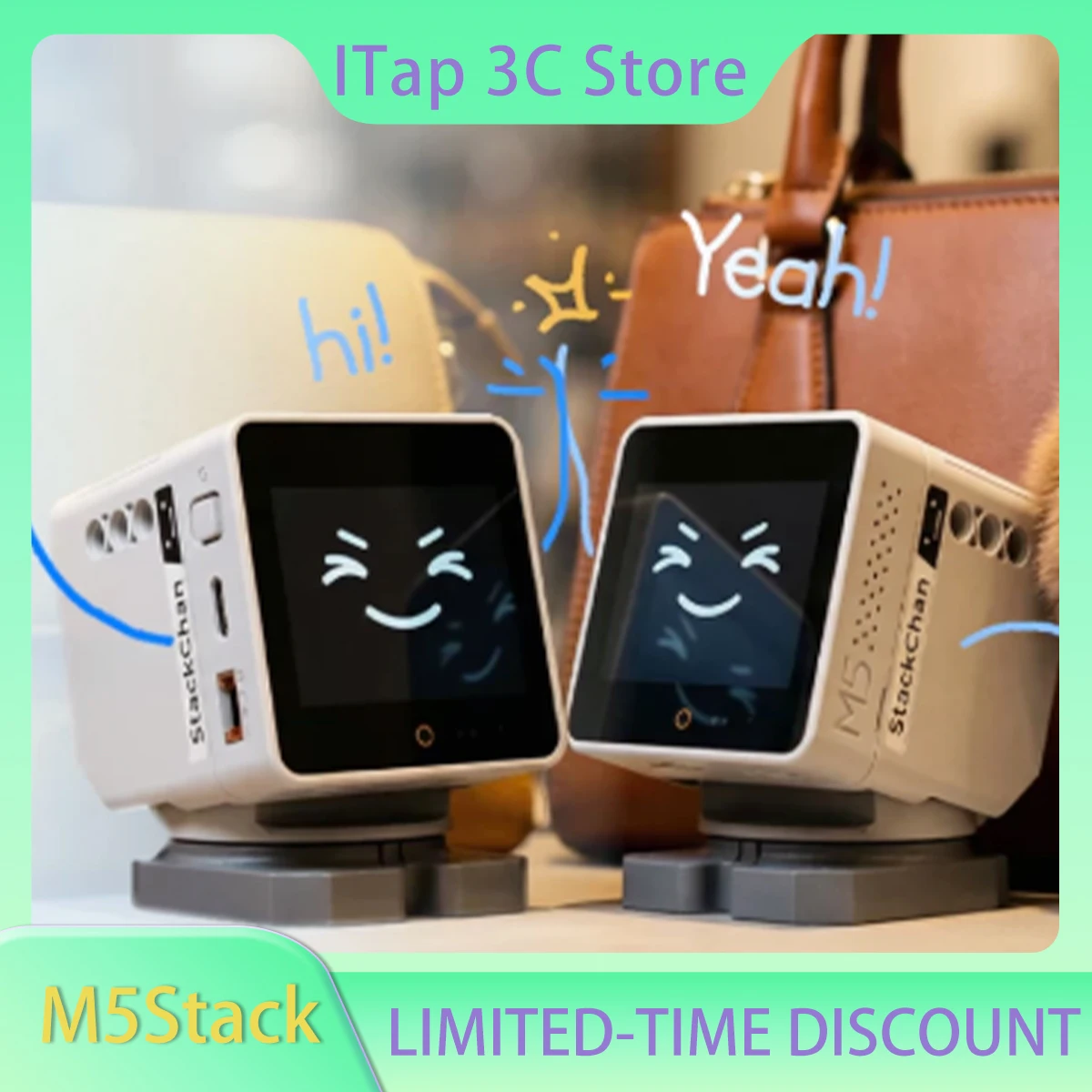M5Stack StackChan AI Intelligent Desktop Robot 2' Screen CoreS3 ESP32-S3 Development Kit Wireless WiFi 240Mhz 700mah Smart Robot
M5Stack StackChan AI Intelligent Desktop Robot 2' Screen CoreS3 ESP32-S3 Development Kit Wireless WiFi 240Mhz 700mah Smart Robot
