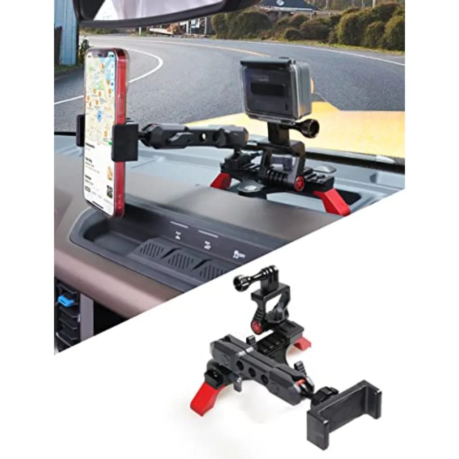 for Bronco, Multifunctional Dash Cell Holder for Ford Bronco Accessories 2021-2026 2 Door 4 Door, 360° Adjustable Cell Phone Ho
for Bronco, Multifunctional Dash Cell Holder for Ford Bronco Accessories 2021-2026 2 Door 4 Door, 360° Adjustable Cell Phone Ho