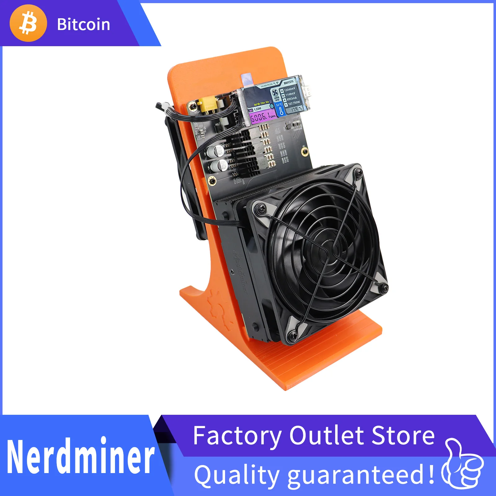 NerdMinerQaxe++ 6TH/s ASIC-майнер для Bitcoin, 100 Вт, низкий уровень шума, для лотерейного и соло-майнинга, мощный криптомайнер SHA-256 для дома и офиса
NerdMinerQaxe++ 6TH/s ASIC-майнер для Bitcoin, 100 Вт, низкий уровень шума, для лотерейного и соло-майнинга, мощный криптомайнер SHA-256 для дома и офиса