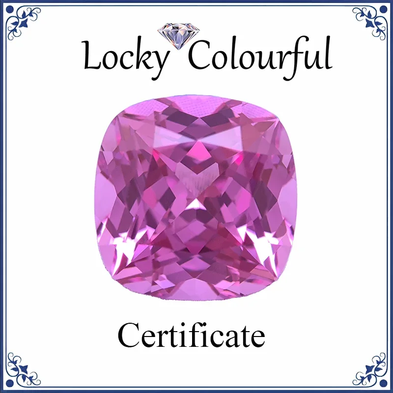 Lab Grown Sapphire Square Cushion Shape Pink Color Charm Beads for Diy Jewelry Making Bracelet Ring Selectable AGL Certificate
Lab Grown Sapphire Square Cushion Shape Pink Color Charm Beads for Diy Jewelry Making Bracelet Ring Selectable AGL Certificate