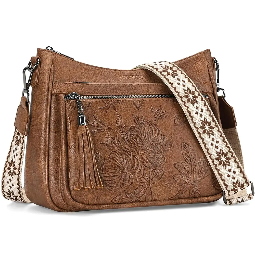 Medium Crossbody Bags For Women Travel Boho Multi Pocket Vegan Leather Crossbody Purses with Adjustable Strap
Medium Crossbody Bags For Women Travel Boho Multi Pocket Vegan Leather Crossbody Purses with Adjustable Strap