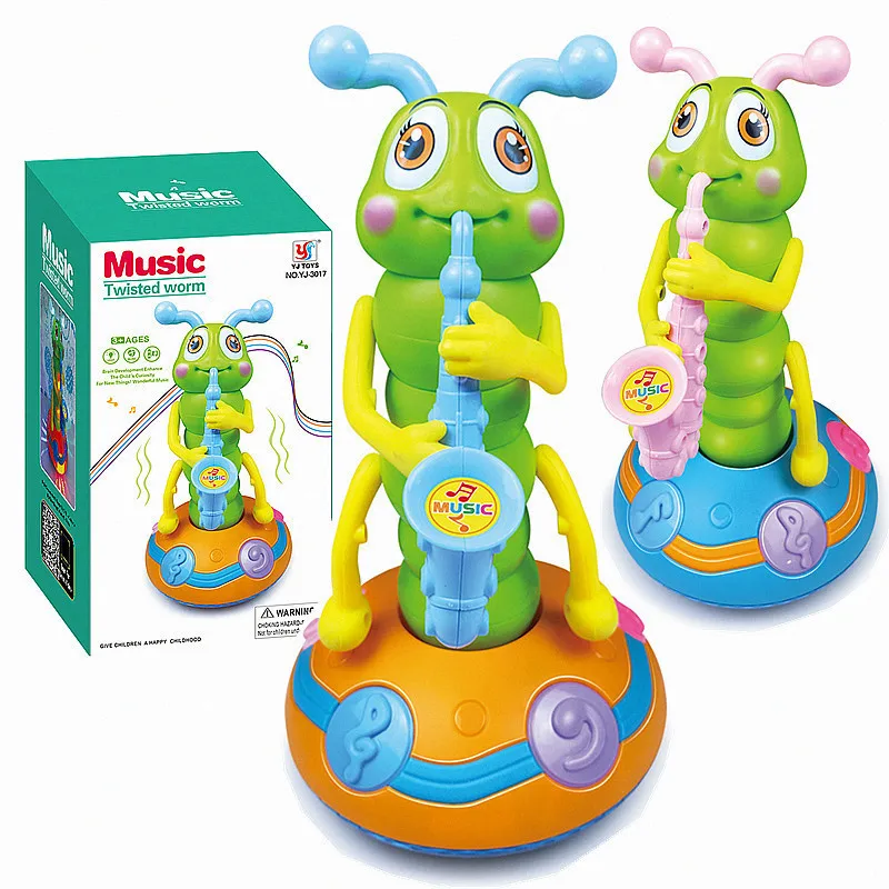 Musical Dancing Saxophone Caterpillar Toy LED Flashlights Fun Electric Music Toy for Kids Perfect Gift for Learning Playtime
Musical Dancing Saxophone Caterpillar Toy LED Flashlights Fun Electric Music Toy for Kids Perfect Gift for Learning Playtime