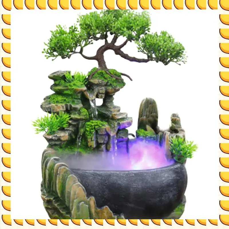 BAAU Creative Indoor Simulation Resin Rockery Waterfall Statue Feng Shui Water Fountain Home Garden Crafts-US Plug
BAAU Creative Indoor Simulation Resin Rockery Waterfall Statue Feng Shui Water Fountain Home Garden Crafts-US Plug