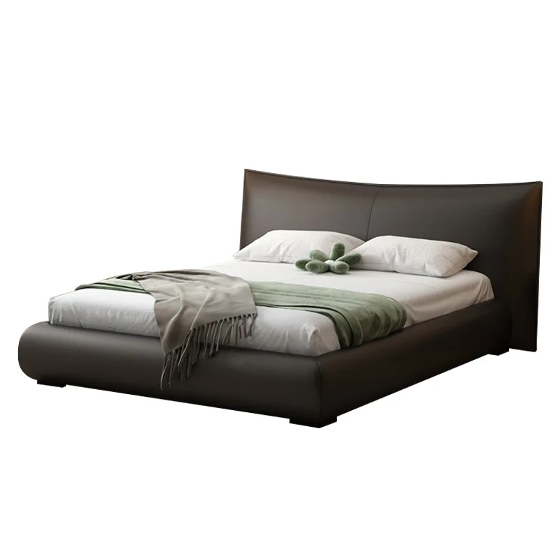 Modern simple solid wood bed high-end atmospheric bed soft bag leather art bed
Modern simple solid wood bed high-end atmospheric bed soft bag leather art bed
