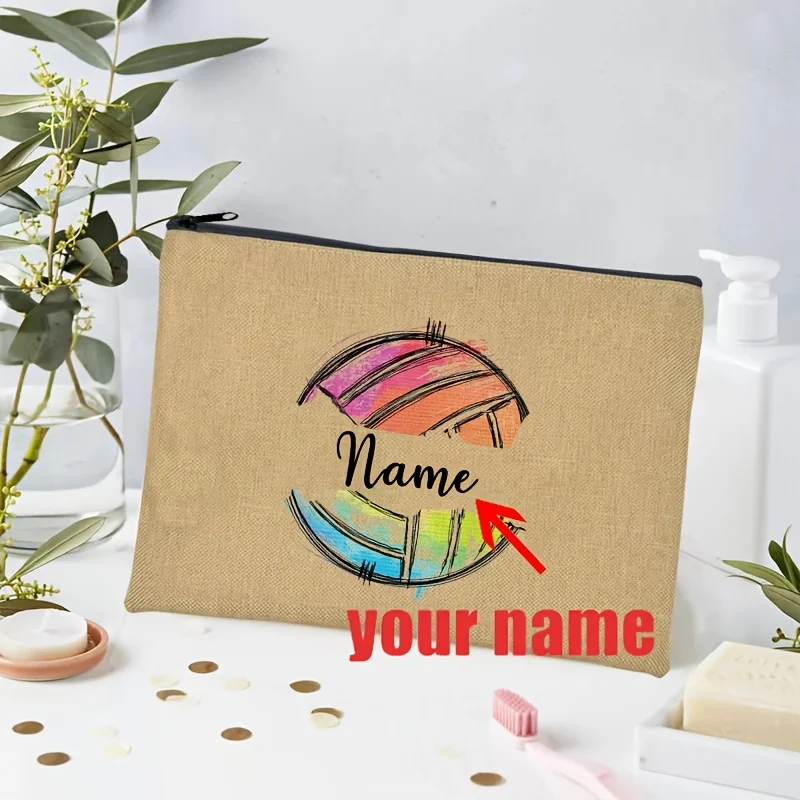Personalized Volleyball Pattern Makeup Bag Custom Name Cosmetic Pouch Lightweight Unisex Toiletry Bag Travel Toiletry Bag
Personalized Volleyball Pattern Makeup Bag Custom Name Cosmetic Pouch Lightweight Unisex Toiletry Bag Travel Toiletry Bag