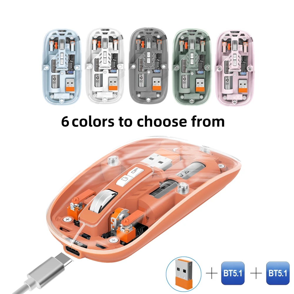 M233 Transparent Magnetic Mouse Triple Mode 2.4G Bluetooth Compatible Wireless Rechargeable Suitable For PC Games Office Mice
M233 Transparent Magnetic Mouse Triple Mode 2.4G Bluetooth Compatible Wireless Rechargeable Suitable For PC Games Office Mice