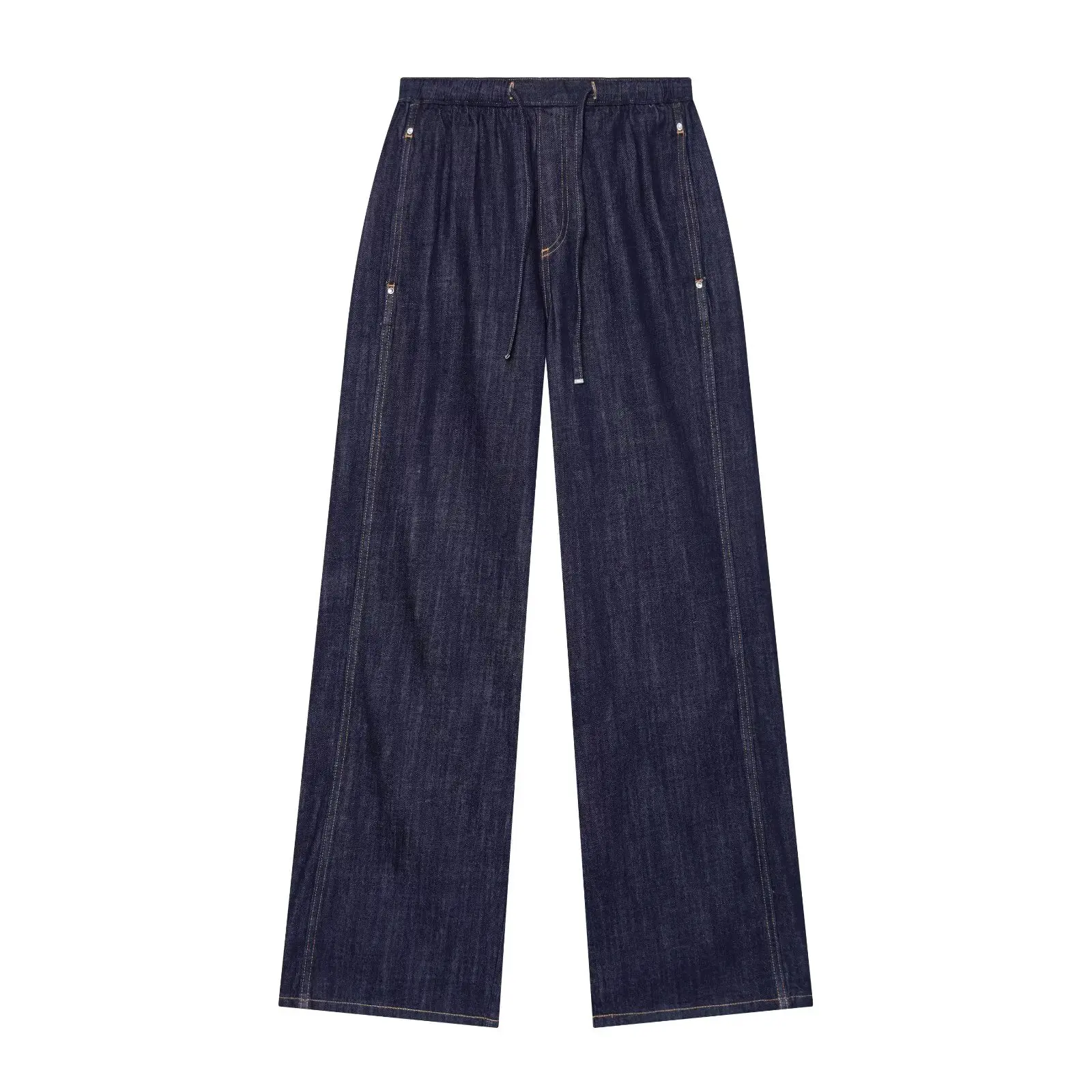 WOMAN 2026 summer new casual and fashionable drawstring elastic mid waist wide leg jogging jeans retro women's pants chic
WOMAN 2026 summer new casual and fashionable drawstring elastic mid waist wide leg jogging jeans retro women's pants chic