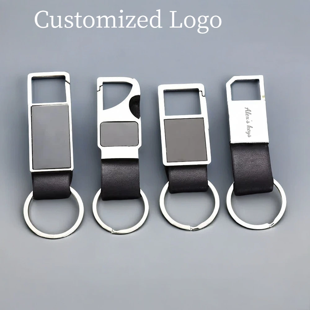 Custom Men Business Metal Genuine Leather Keyring Creative Car Moto Key Chain Ring Gift Luxury Laser Logo Name Keychain
Custom Men Business Metal Genuine Leather Keyring Creative Car Moto Key Chain Ring Gift Luxury Laser Logo Name Keychain