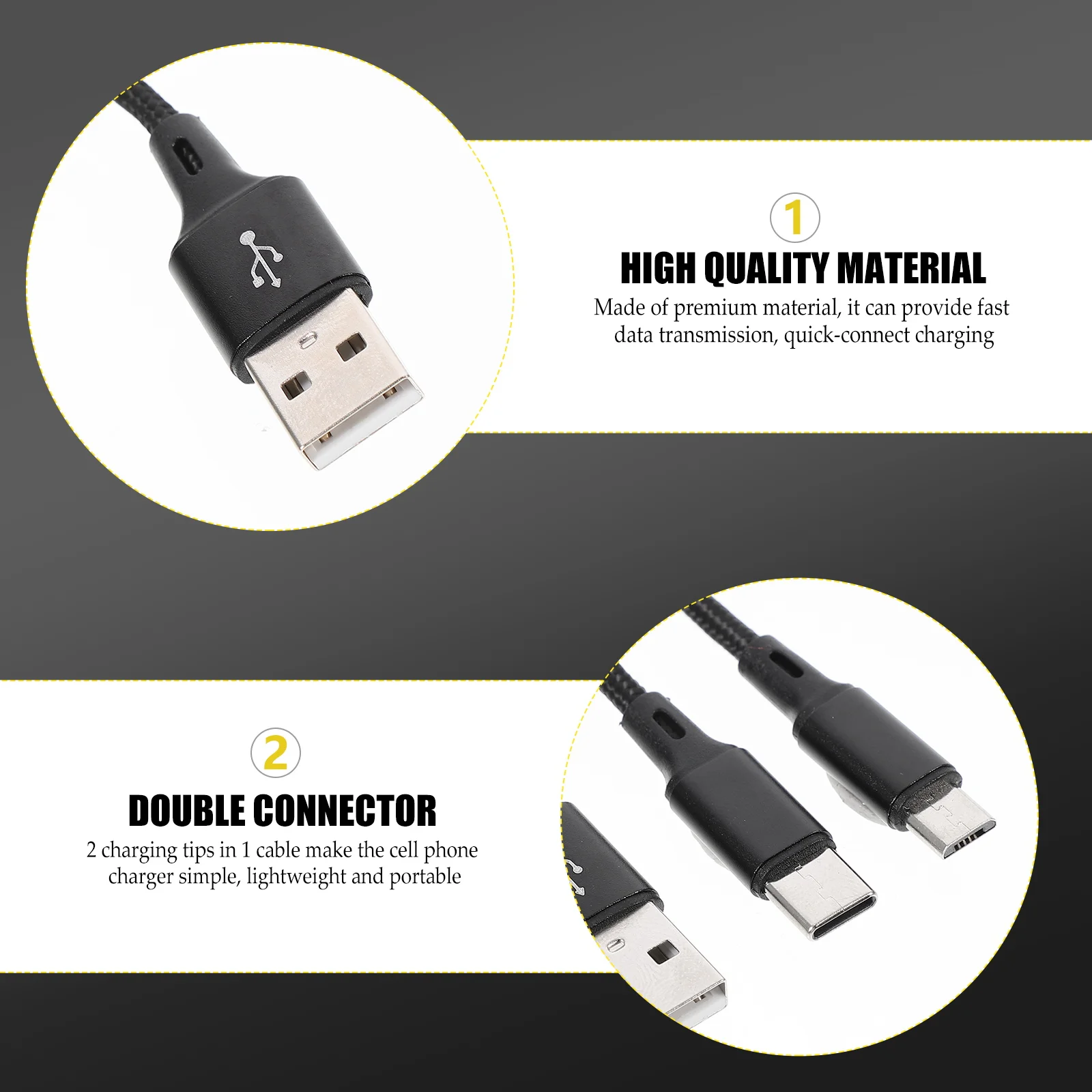Type C Data Cable Braided Nylon Portable Phone Charging Line for Multiple Devices USB C Cord Fast Transmission Quick Connect
Type C Data Cable Braided Nylon Portable Phone Charging Line for Multiple Devices USB C Cord Fast Transmission Quick Connect