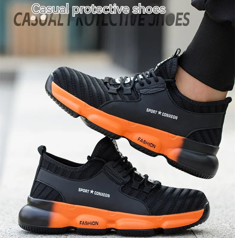 Steel Toe Shoes for Men Indestructible Work Boots Lightweight Safety Shoes Walking Anti-smash Anti-puncture Protective Sneakers
Steel Toe Shoes for Men Indestructible Work Boots Lightweight Safety Shoes Walking Anti-smash Anti-puncture Protective Sneakers