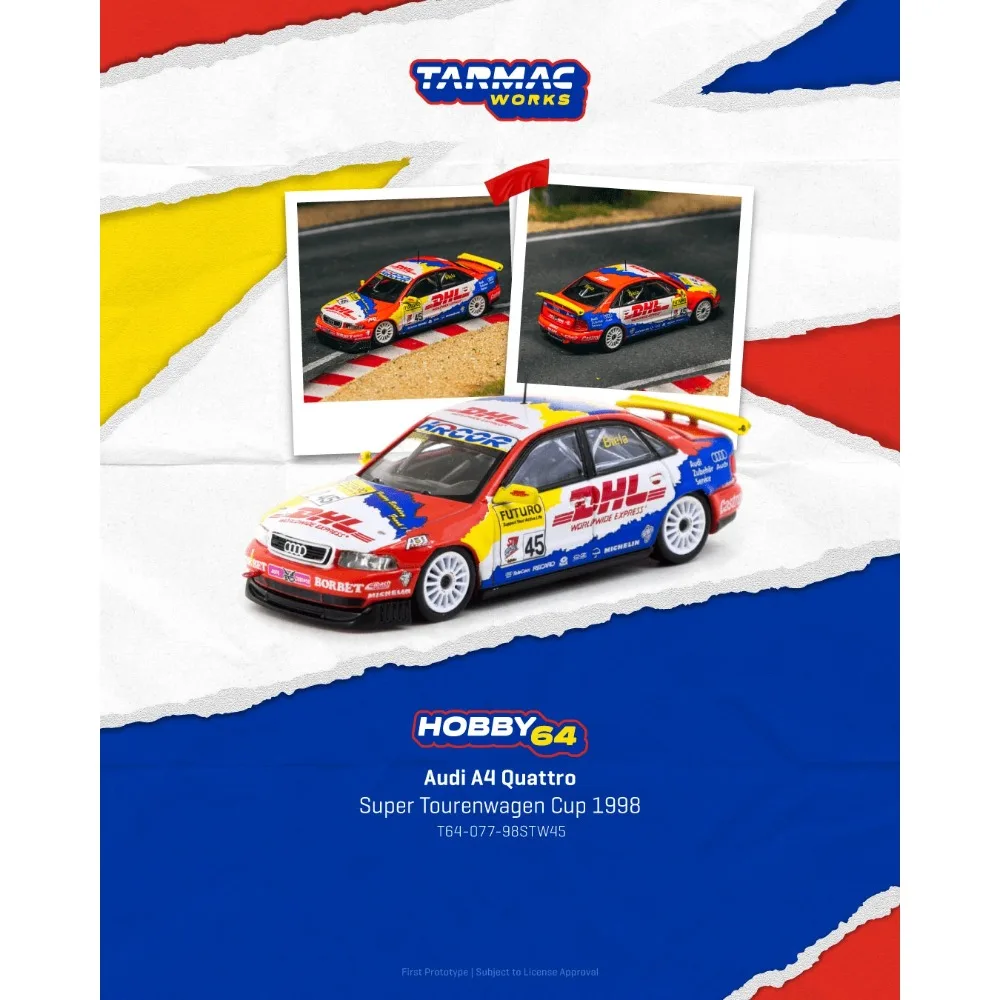 PreSale TW 1/64 Diecast Model Car Audi A4 Quattro Super Tourenwagen Cup 1998 Frank Biela High Performance Limited Edition Gift
PreSale TW 1/64 Diecast Model Car Audi A4 Quattro Super Tourenwagen Cup 1998 Frank Biela High Performance Limited Edition Gift