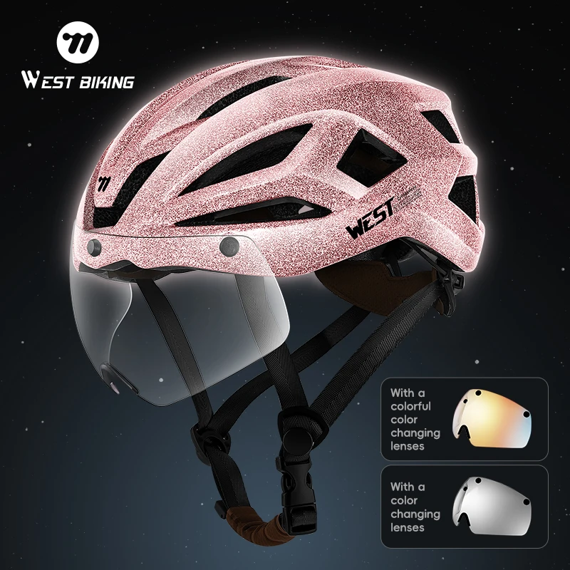 WEST BIKING Ночной велосипедный отражающий шлем с окуляром на лобовом стекле Легкий дышащий защитный шлем для электрического велосипеда и скутера
WEST BIKING Ночной велосипедный отражающий шлем с окуляром на лобовом стекле Легкий дышащий защитный шлем для электрического велосипеда и скутера