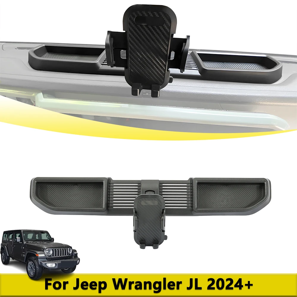 Держатель для телефона на центральной консоли, ящик для хранения на приборной панели, органайзер для Jeep Wrangler JL 2024 2025, подставка для мобильного телефона, кронштейн, аксессуары
Держатель для телефона на центральной консоли, ящик для хранения на приборной панели, органайзер для Jeep Wrangler JL 2024 2025, подставка для мобильного телефона, кронштейн, аксессуары