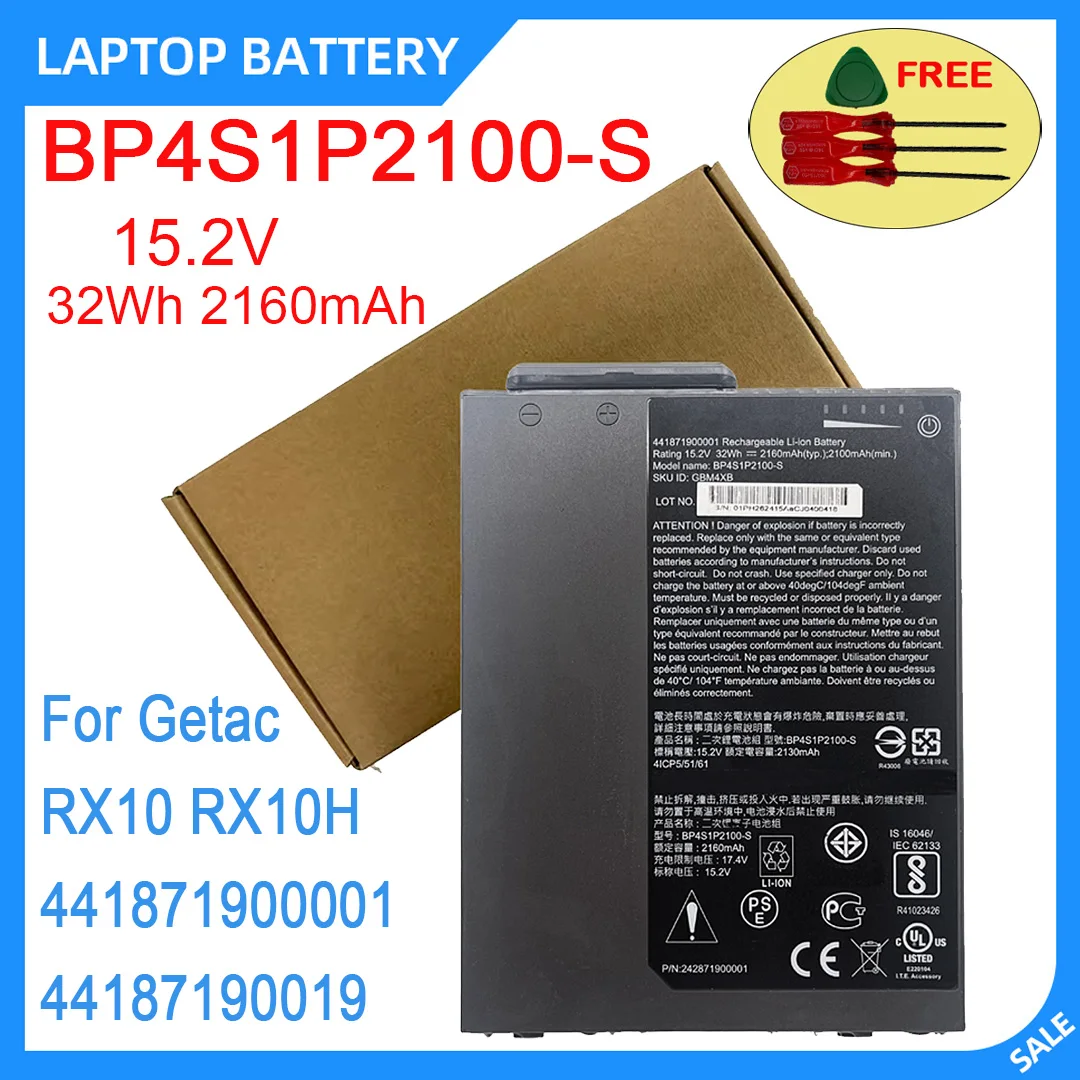 New Laptop Battery BP4S1P2100-S 15.2V 32Wh 2160mAh For Getac RX10 RX10H 441871900001 44187190019
New Laptop Battery BP4S1P2100-S 15.2V 32Wh 2160mAh For Getac RX10 RX10H 441871900001 44187190019