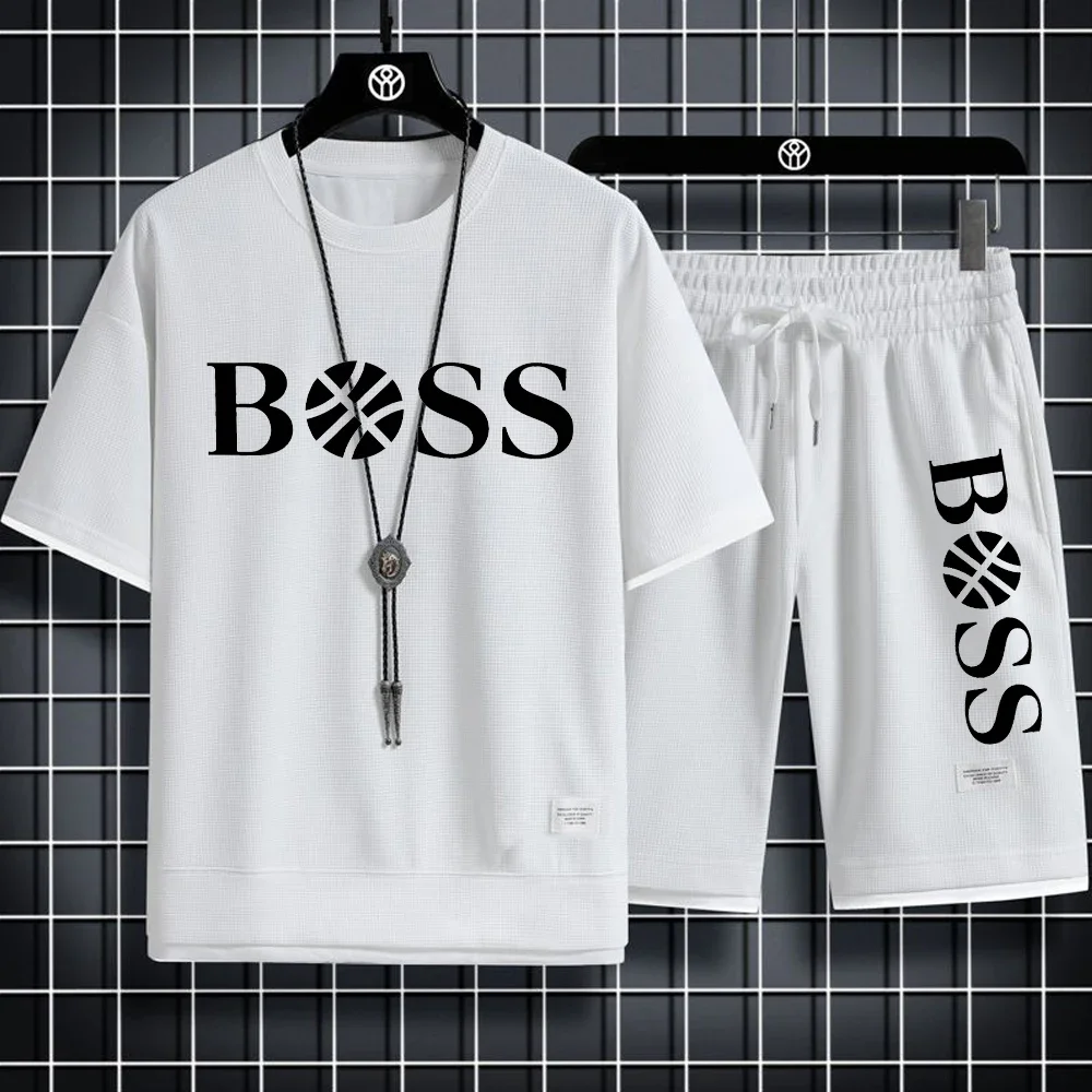 2025 Summer Sports Waffle Casual T-shirt Shorts Set Men's Basketball Sports Fitness Breathable Training 2-piece set M-3XL
2025 Summer Sports Waffle Casual T-shirt Shorts Set Men's Basketball Sports Fitness Breathable Training 2-piece set M-3XL