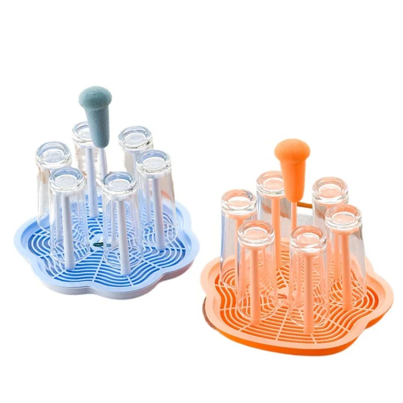 *glass Water Cup Upside Down Rack, Rotating Teacup Storage Drain Cup Holder, Household Rack With Tray
*glass Water Cup Upside Down Rack, Rotating Teacup Storage Drain Cup Holder, Household Rack With Tray
