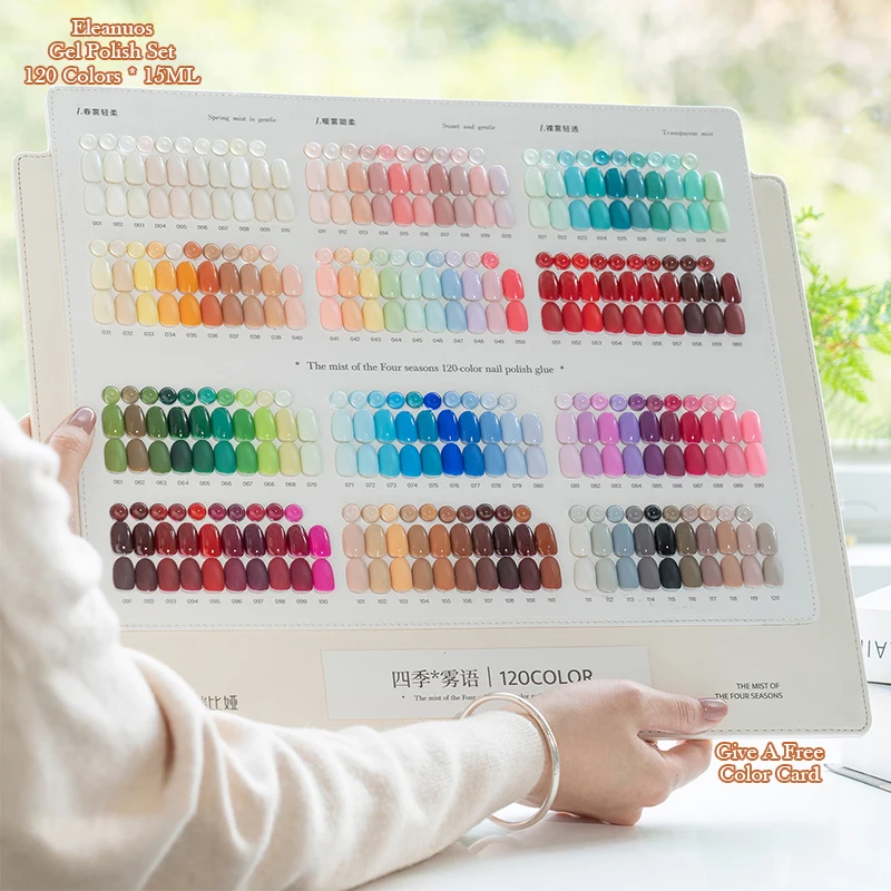 Набор гель-лаков для ногтей на все сезоны, 120 цветов: весенние пастельные оттенки и осенние приглушенные цвета, стойкий гель для дизайна ногтей, УФ/LED, долговечный, снимаемый замачиванием
Набор гель-лаков для ногтей на все сезоны, 120 цветов: весенние пастельные оттенки и осенние приглушенные цвета, стойкий гель для дизайна ногтей, УФ/LED, долговечный, снимаемый замачиванием
