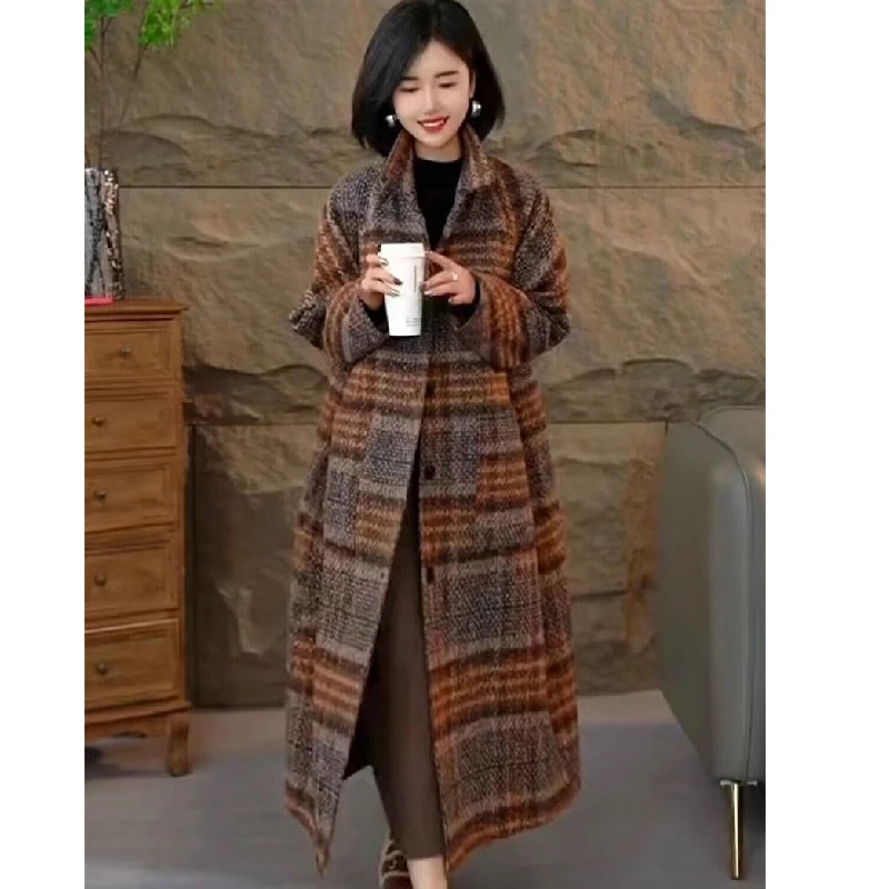 2025 Autumn Winter New Style Light Maturity Fashion Turn-down Collar Personality Plaid Women's Premium Coat Women's Wear
2025 Autumn Winter New Style Light Maturity Fashion Turn-down Collar Personality Plaid Women's Premium Coat Women's Wear