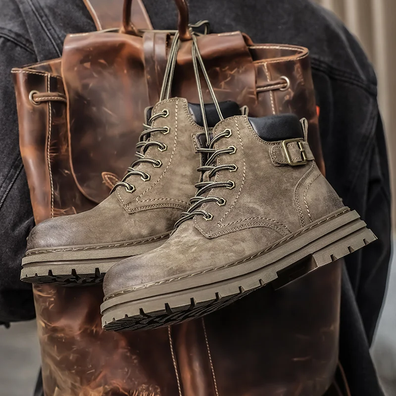 2025 New Men's Big Yellow Boots Durable Anti - Skid Sole High - Top Chunky Sole Winter Fleece Lined British Work Boots Motorcycl
2025 New Men's Big Yellow Boots Durable Anti - Skid Sole High - Top Chunky Sole Winter Fleece Lined British Work Boots Motorcycl