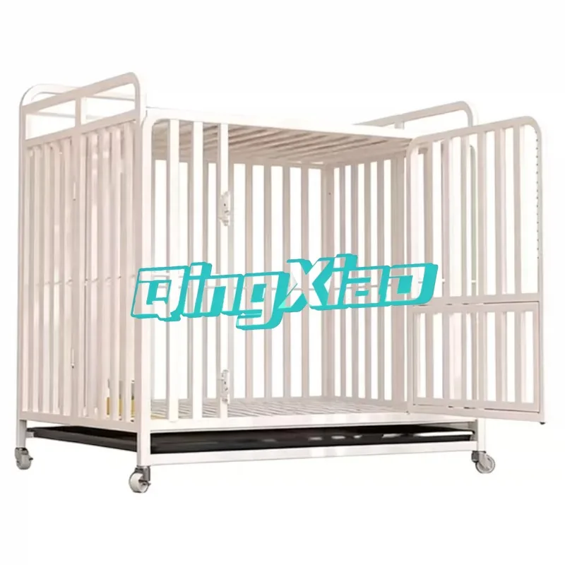 Foldable Heavy Duty Steel Dog Crate With Removable Toilet Tray Stainless Steel Feeding Bowl Lockable Swivel Casters For Indoor
Foldable Heavy Duty Steel Dog Crate With Removable Toilet Tray Stainless Steel Feeding Bowl Lockable Swivel Casters For Indoor