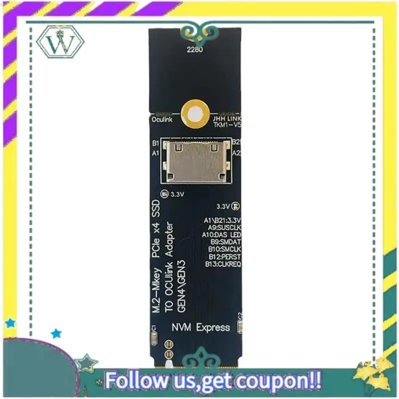 НОВЫЙ адаптер M.2 M-Key Pcie X4 SSD к Oculink SFF-8612 Gen4/Gen3 для 2,5-дюймовой NVME U.2 (SFF 8639) SSD PCI-E NGFF Riser Card
НОВЫЙ адаптер M.2 M-Key Pcie X4 SSD к Oculink SFF-8612 Gen4/Gen3 для 2,5-дюймовой NVME U.2 (SFF 8639) SSD PCI-E NGFF Riser Card