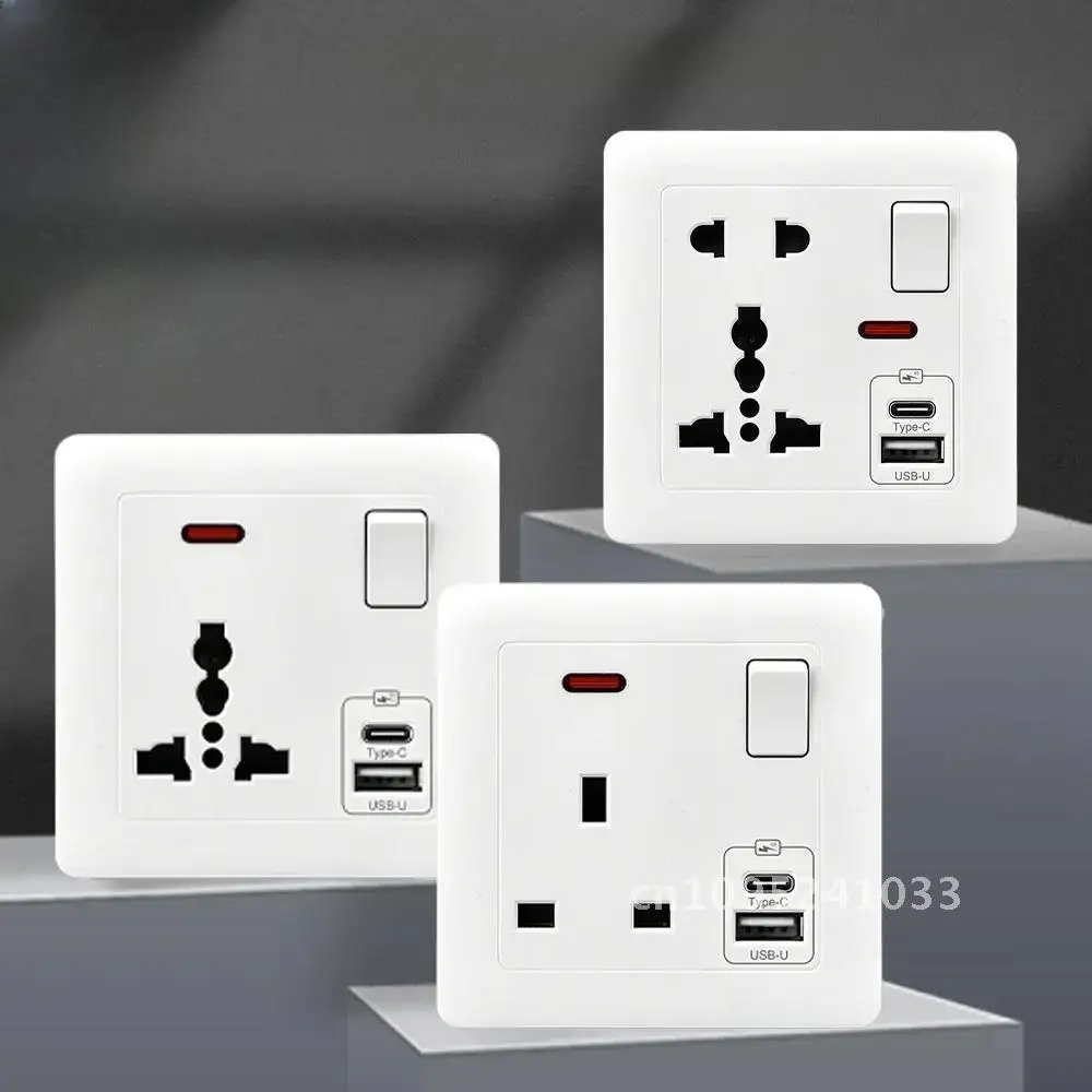 Fast Charging Universal 5-pin 5V Outlet UK Standard 13A Wall 2.1A 220V Socket DC Type-c Power USB Saudi Charger with Outlet
Fast Charging Universal 5-pin 5V Outlet UK Standard 13A Wall 2.1A 220V Socket DC Type-c Power USB Saudi Charger with Outlet