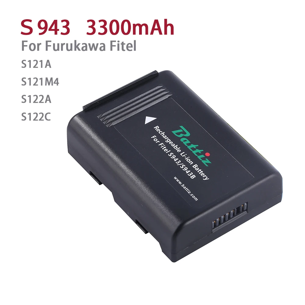 3300mAh Battiz Replacement S943 S943B Battery For Furukawa Fitel S121A S121M4 S122A S122C 11.1V
3300mAh Battiz Replacement S943 S943B Battery For Furukawa Fitel S121A S121M4 S122A S122C 11.1V