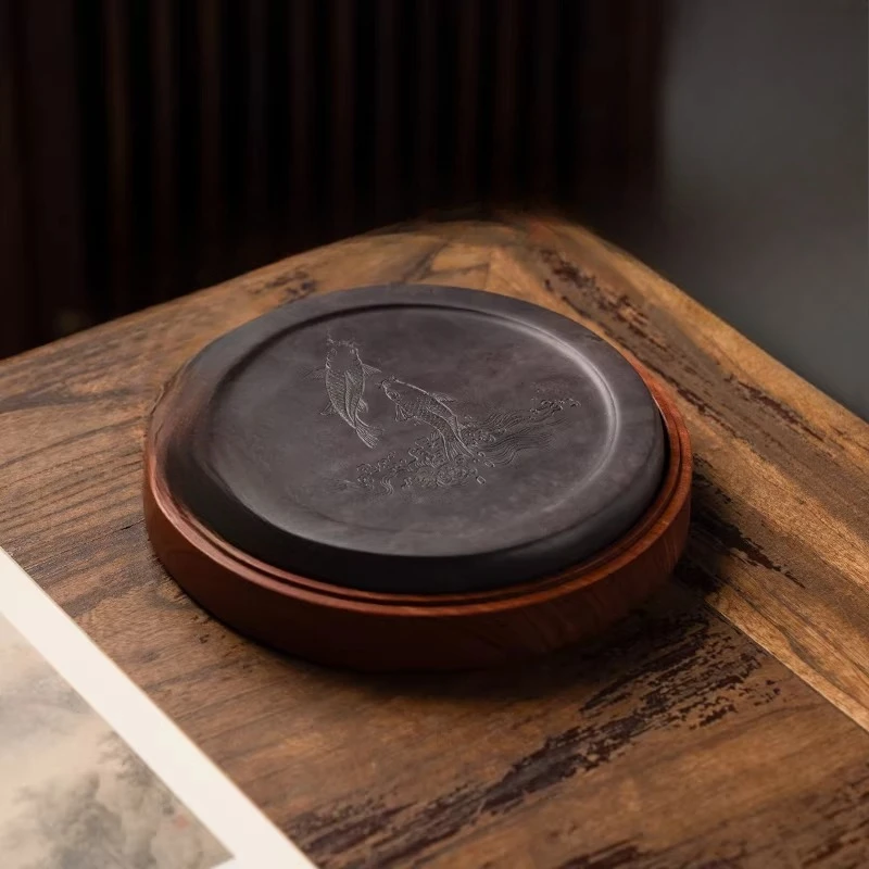 Handmade high-end boutique, natural rough stone can be inked, special for calligraphy
Handmade high-end boutique, natural rough stone can be inked, special for calligraphy