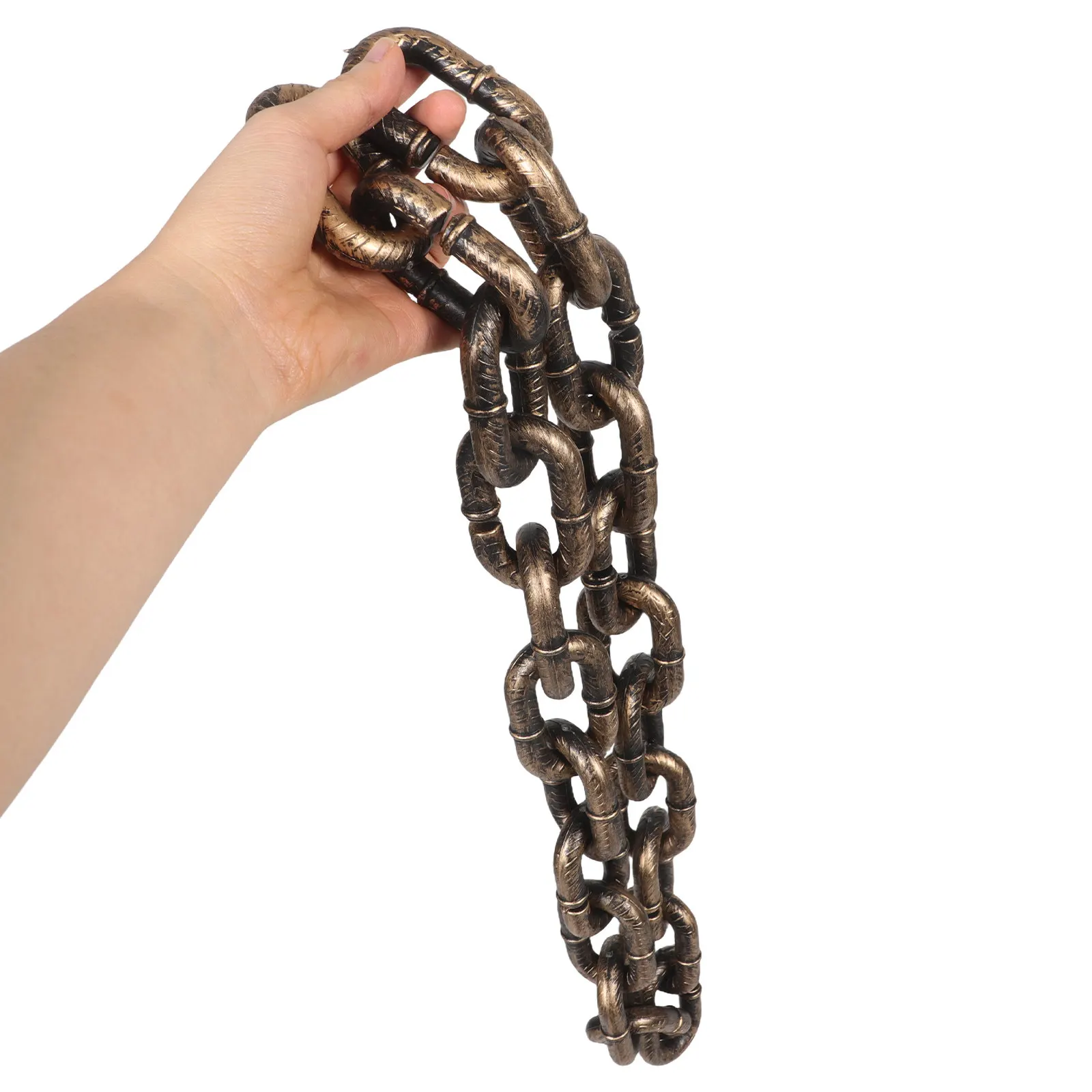 3Pcs Black Plastic Halloween Chains Realistic Fake Iron Chain Props Lightweight Creepy Atmosphere Decor for Haunted House Party
3Pcs Black Plastic Halloween Chains Realistic Fake Iron Chain Props Lightweight Creepy Atmosphere Decor for Haunted House Party