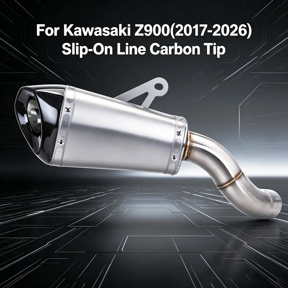 Motorcycle Exhaust Kit Racing Line Fit OEM Location Escape Muffler With DBKiller Slip On Line For Kawasaki Z900 Z900SE 2017-2026
Motorcycle Exhaust Kit Racing Line Fit OEM Location Escape Muffler With DBKiller Slip On Line For Kawasaki Z900 Z900SE 2017-2026