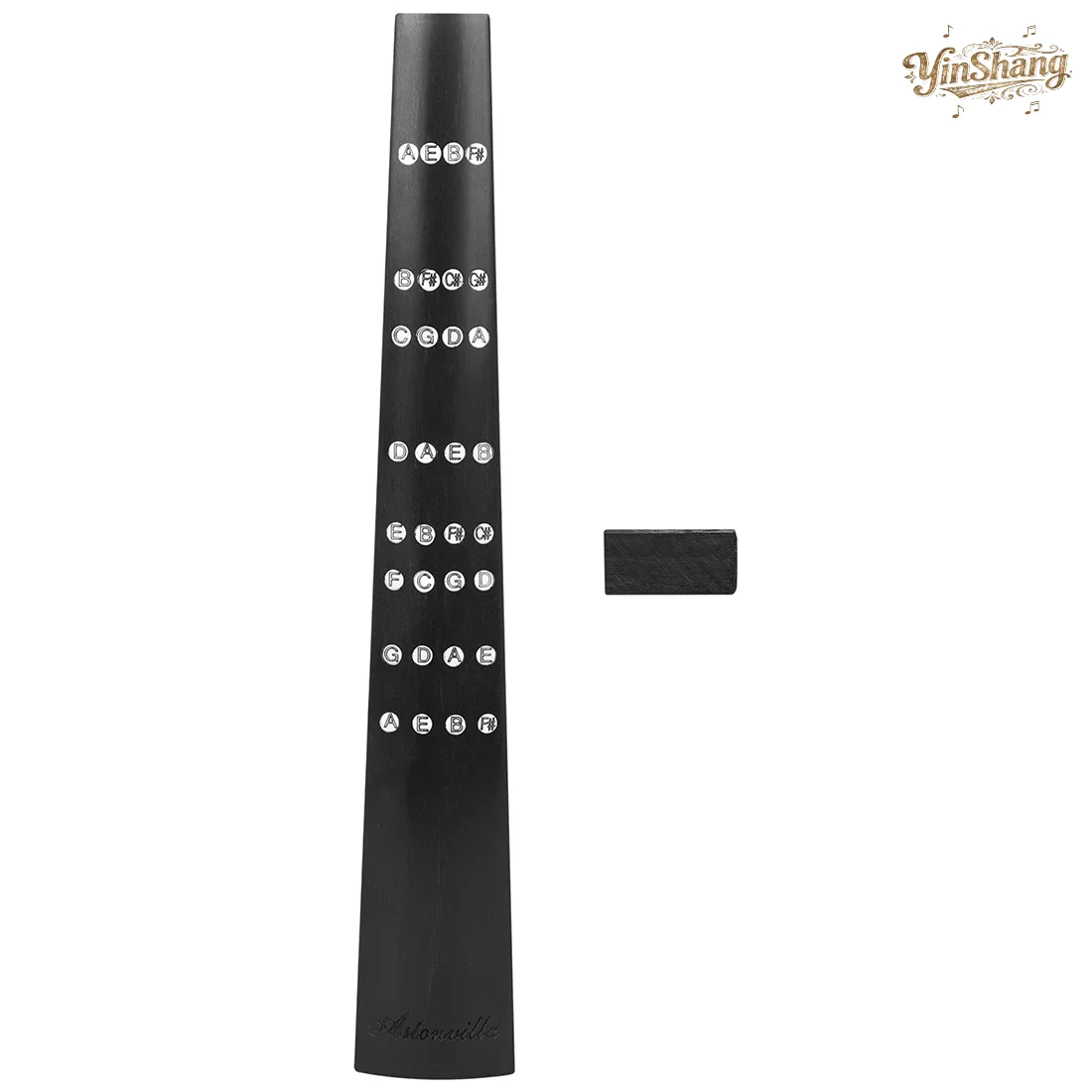 4/4 Violin Fingerboard with Musical Notation, Ebony Fingerboard Fingering Stickers, Violin Accessories
4/4 Violin Fingerboard with Musical Notation, Ebony Fingerboard Fingering Stickers, Violin Accessories