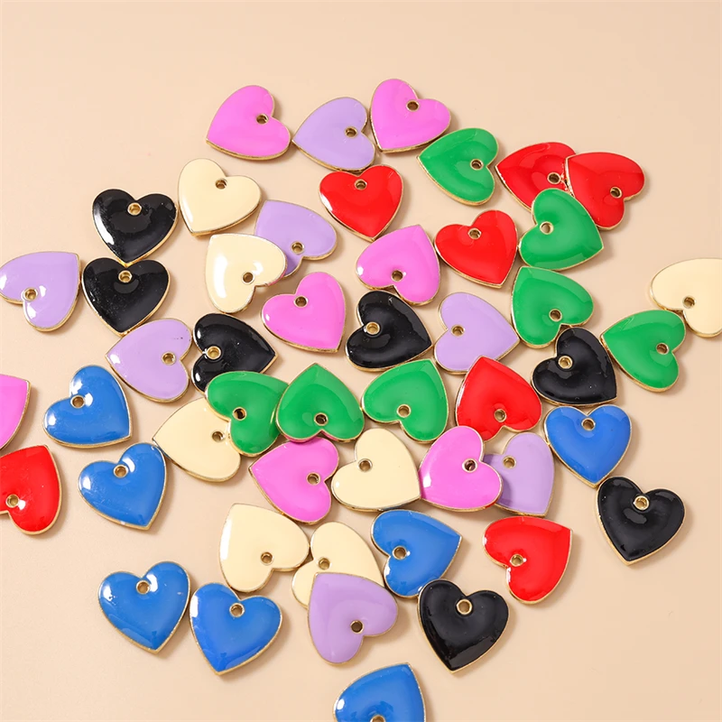 20pcs 20x19mm Cute Colorful Enamel Love Heart Charms Pendants for Jewelry Making Earrings Necklaces Bracelets DIY Craft Supplies
20pcs 20x19mm Cute Colorful Enamel Love Heart Charms Pendants for Jewelry Making Earrings Necklaces Bracelets DIY Craft Supplies