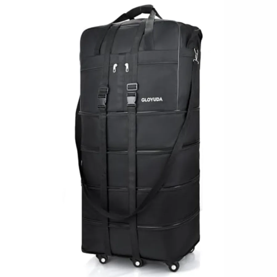 130L Expandable Luggage, 43 Inch Extra Large Suitcase with Wheels, Collapsible Luggage, Rolling Duffle Bag with Wheels, Big Sui
130L Expandable Luggage, 43 Inch Extra Large Suitcase with Wheels, Collapsible Luggage, Rolling Duffle Bag with Wheels, Big Sui