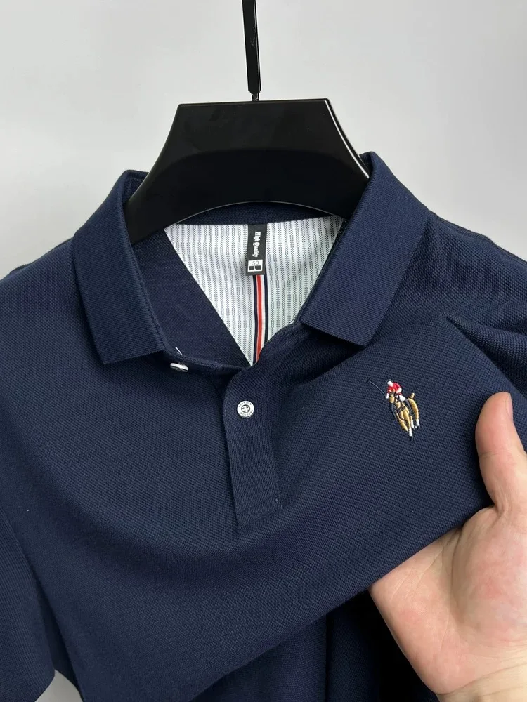Designer fashion brand 100%cotton short sleeve polo shirt high-end pony embroidery comfort texture T-shirt summer new men's wear
Designer fashion brand 100%cotton short sleeve polo shirt high-end pony embroidery comfort texture T-shirt summer new men's wear