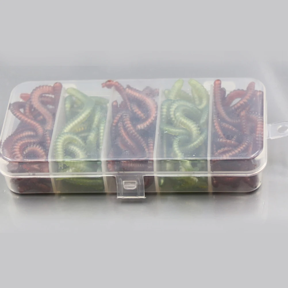 50 PCS Bait Set Tackle Boxes for Fishing Lure Lures Kit Worm Shape Lifelike Baits Bionic
50 PCS Bait Set Tackle Boxes for Fishing Lure Lures Kit Worm Shape Lifelike Baits Bionic
