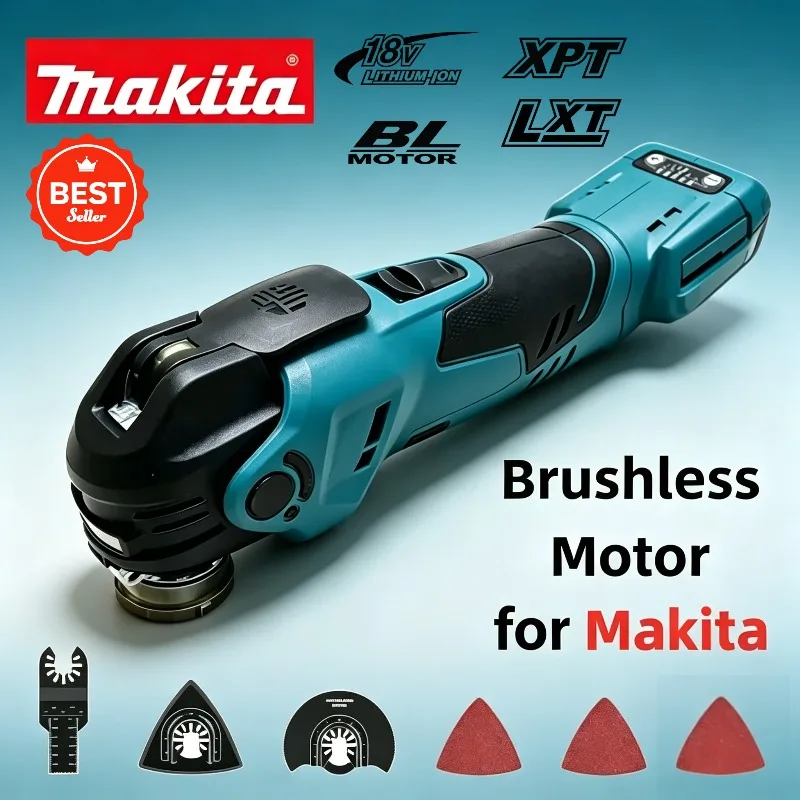 Makita Cordless Brushless Multi-Function Tool – For 18V Battery, Oscillating Woodworking Cutter, Electric Saw, Trimmer & Shovel
Makita Cordless Brushless Multi-Function Tool – For 18V Battery, Oscillating Woodworking Cutter, Electric Saw, Trimmer & Shovel