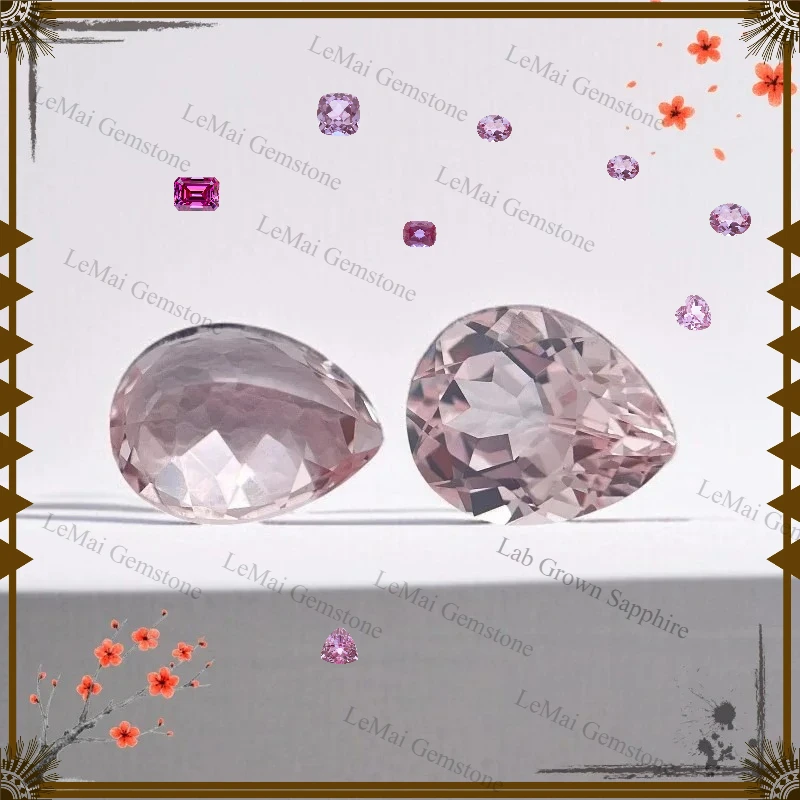 Pear Cut Lab Grown Sapphire Sakura Pink Gemstone
Pear Cut Lab Grown Sapphire Sakura Pink Gemstone