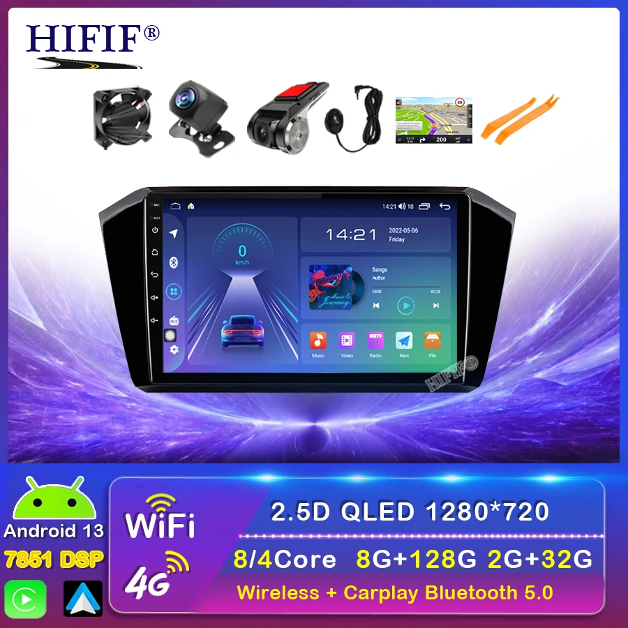 Car Radio Multimedia Player For VW Passat B8 2015-2018 1Din Android 13 Autoradio GPS Navigation DSP Tape Recorder IPS Headunit
Car Radio Multimedia Player For VW Passat B8 2015-2018 1Din Android 13 Autoradio GPS Navigation DSP Tape Recorder IPS Headunit