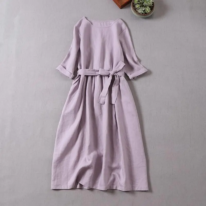 Cotton Linen 2022 Spring Summer French Dress Women's Loose Lace Up Waist Slim Comfortable Long Skirt
Cotton Linen 2022 Spring Summer French Dress Women's Loose Lace Up Waist Slim Comfortable Long Skirt