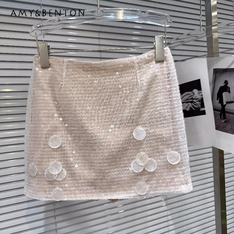 Heavy Industry Sweet Cool Hot Girls Beaded Women's Short Skirt 2026 Spring New Apricot Mid-Waist Versatile A-line Skirts Ladies
Heavy Industry Sweet Cool Hot Girls Beaded Women's Short Skirt 2026 Spring New Apricot Mid-Waist Versatile A-line Skirts Ladies