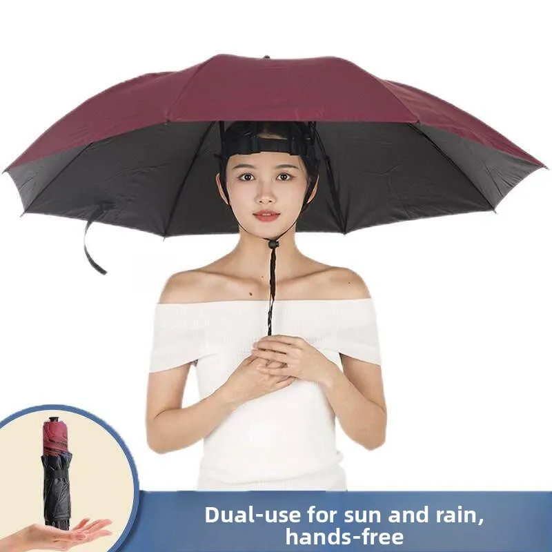 Outdoor Fishing Umbrella Hat-On Head-Wearing Stackable Sunscreen Rainproof Cap Iron Shaft Versatile Fishing Gear Sunshade
Outdoor Fishing Umbrella Hat-On Head-Wearing Stackable Sunscreen Rainproof Cap Iron Shaft Versatile Fishing Gear Sunshade
