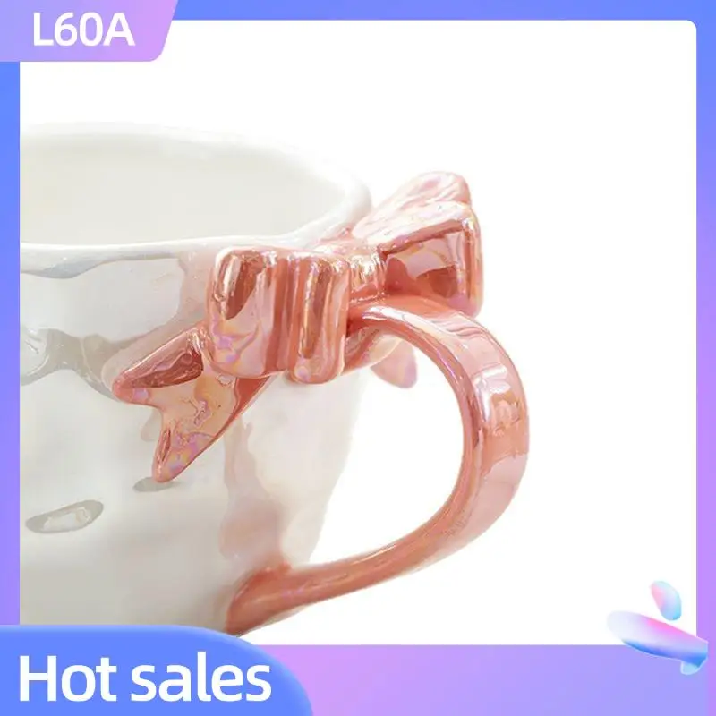 L60A Romantic Bow Mug Coffee And Milk Cups Girl Drinking Water Cups Dessert Handle Cup Teacup
L60A Romantic Bow Mug Coffee And Milk Cups Girl Drinking Water Cups Dessert Handle Cup Teacup
