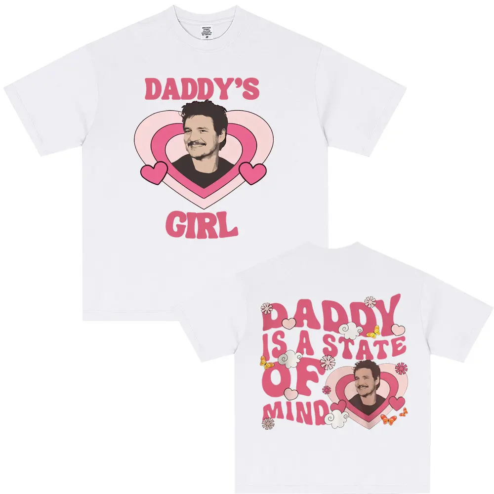 Movie TV Actor Pedro Pascal Daddy Is A State of Mind T-Shirt Men Women Fashion Casual Vintage Short Sleeve T Shirts Streetwear
Movie TV Actor Pedro Pascal Daddy Is A State of Mind T-Shirt Men Women Fashion Casual Vintage Short Sleeve T Shirts Streetwear